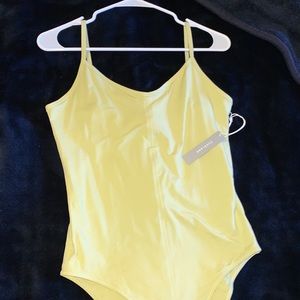 NWT Everlane The Cami Bodysuit in light green Size M